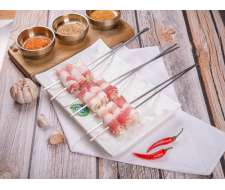 五花肉包金针菇